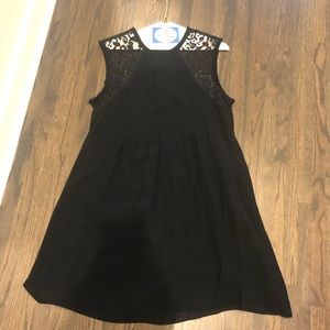 Black Dress with lace straps size M - Artelier